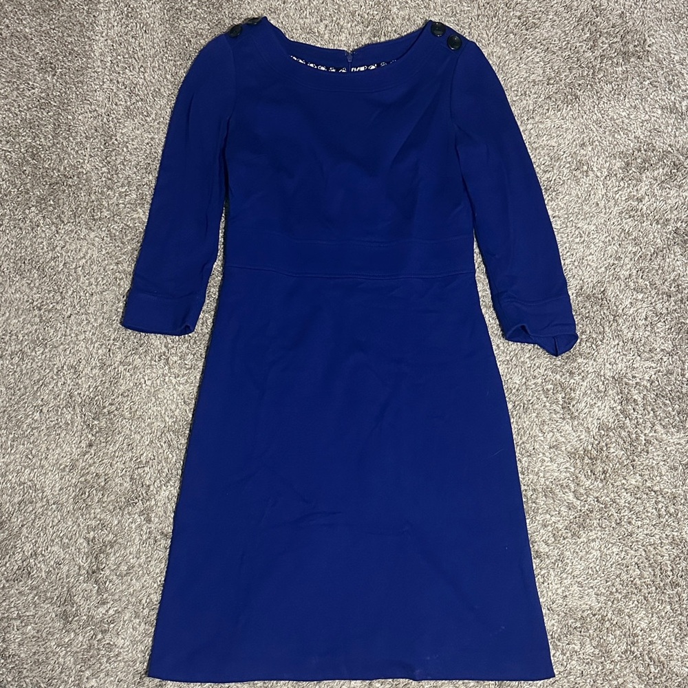 Chic Royal Blue Long Sleeve Dress